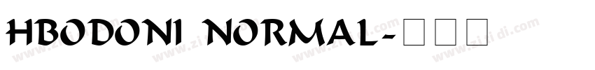 HBodoni Normal字体转换